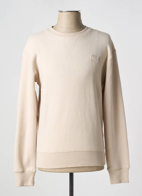 Sweat-shirt beige JACK & JONES pour homme