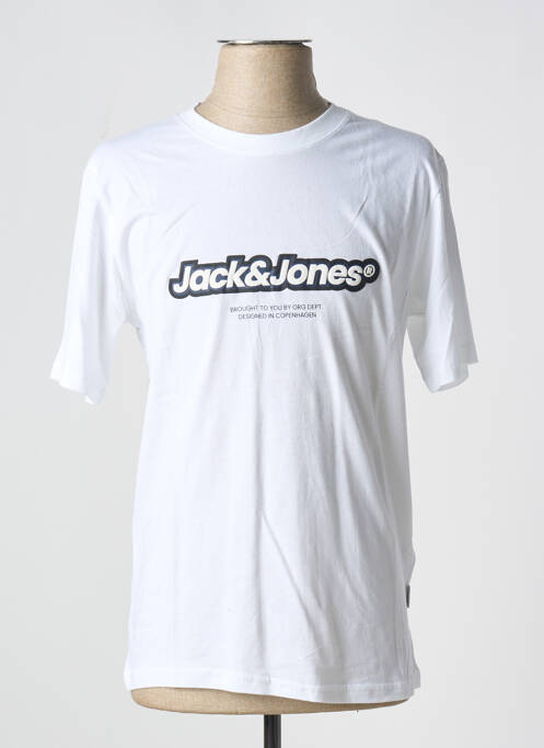 T-shirt blanc JACK & JONES pour homme