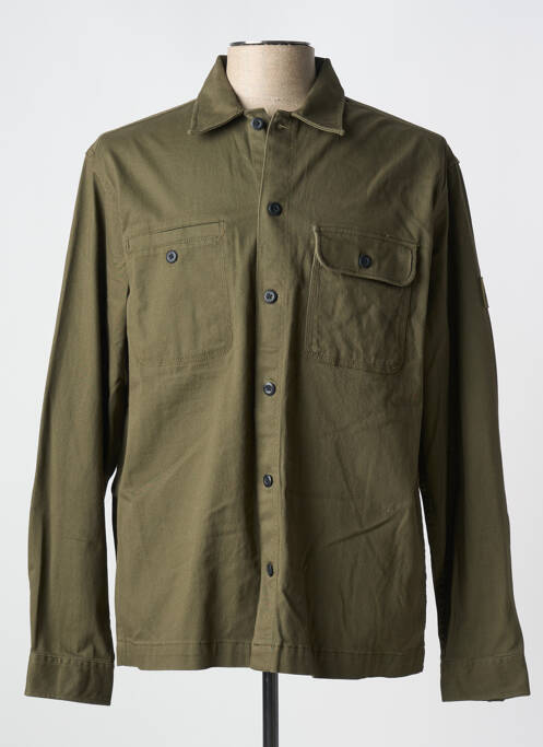 Chemise manches longues vert JACK & JONES pour homme