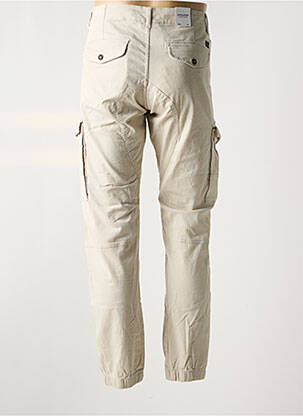 Pantalon cargo resserrée sur le bas taille normale beige JACK & JONES homme