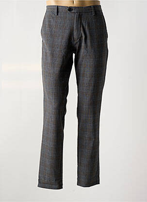 Pantalon chino imprimé imprimé prince de galle taille normale gris JACK & JONES homme