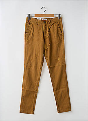 Pantalon chino tissage popeline taille normale jaune JACK & JONES homme