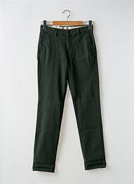 Pantalon chino tissage chiné taille basse vert JACK & JONES homme