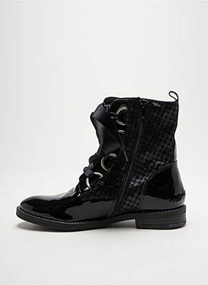 Bottines/boots matière lisse talon plat jusqu'à 3cm noir MYMA femme
