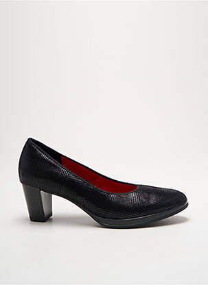 Escarpins tissage satiné talon de 4 à 6cm noir ARA femme