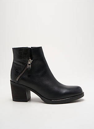 Bottines/boots matière lisse talon de 4 à 6cm noir OTTILIA femme