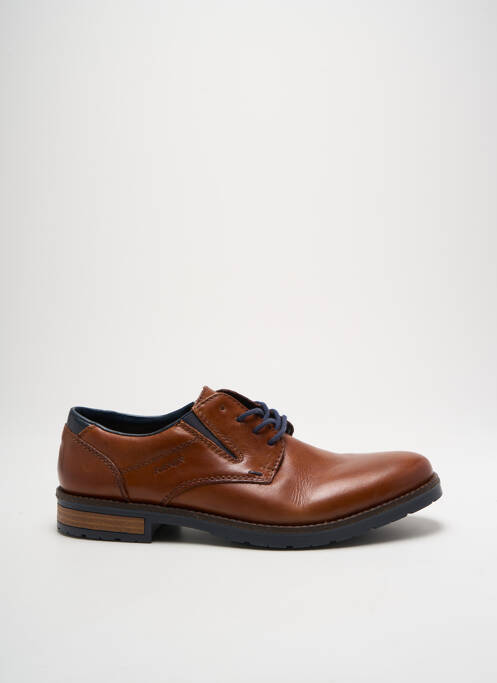 Derbies tissage satiné talon bas marron RIEKER homme