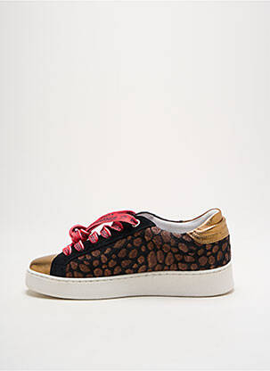 Baskets nubuck talon plat jusqu'à 3cm or VADDIA femme