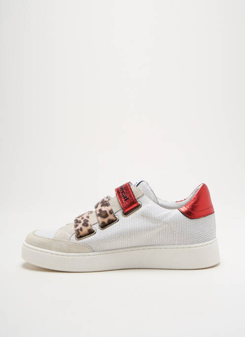 Baskets nubuck talon plat jusqu'à 3cm rouge VADDIA femme