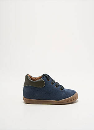 Baskets nubuck bout rond bleu FRANCO ROMAGNOLI garcon