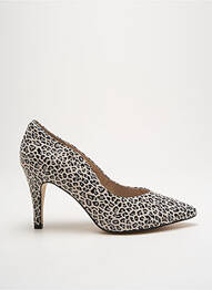 Escarpins tissage satiné talon de 7 à 9cm beige CAPRICE femme