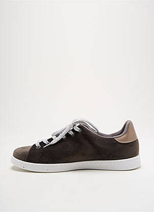 Baskets matière lisse talon plat jusqu'à 3cm gris VICTORIA femme