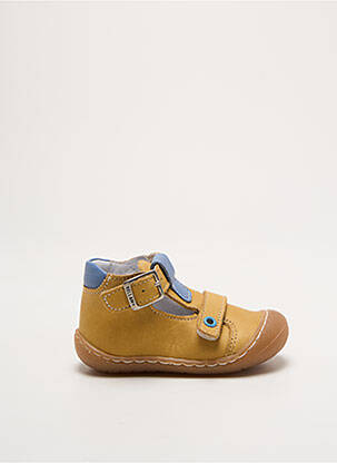 Sandales/nu pieds matière lisse bout rond jaune BELLAMY garçon