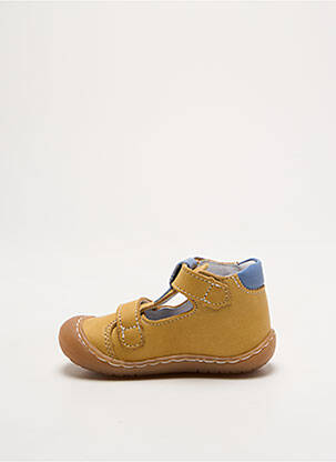 Sandales/nu pieds matière lisse bout rond jaune BELLAMY garçon