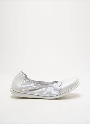 Ballerines matière lisse talon plat jusqu'à 3cm argent BELLAMY femme