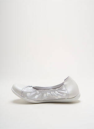 Ballerines matière lisse talon plat jusqu'à 3cm argent BELLAMY femme