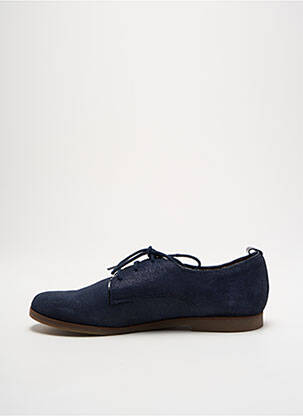 Derbies tissage satiné talon bas bleu BELLAMY fille