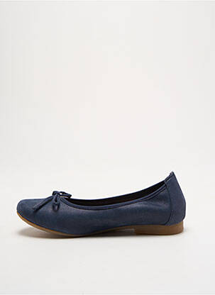Ballerines matière lisse chiquet bleu BELLAMY fille