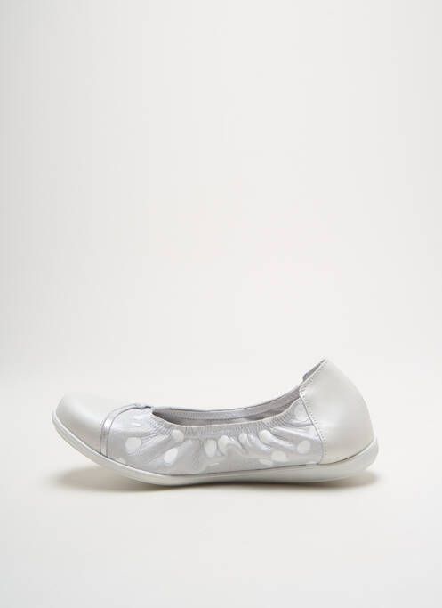 Ballerines matière lisse talon plat jusqu'à 3cm argent BELLAMY femme