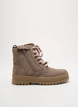 Bottines/boots nubuck talon bas beige BABYBOTTE fille