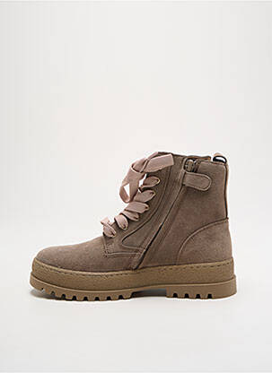 Bottines/boots nubuck talon bas beige BABYBOTTE fille