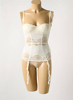Corset légère et transparente blanc COTTON CLUB femme