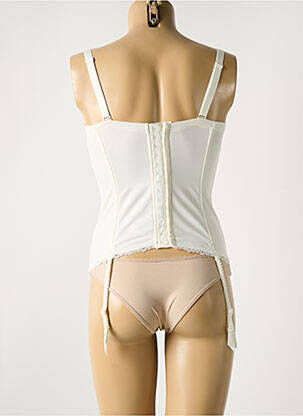 Corset tissage dentelle blanc EPRISE BY LISE CHARMEL femme