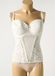Corset tissage dentelle blanc EPRISE BY LISE CHARMEL femme