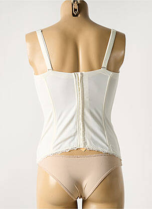 Corset tissage dentelle blanc EPRISE BY LISE CHARMEL femme