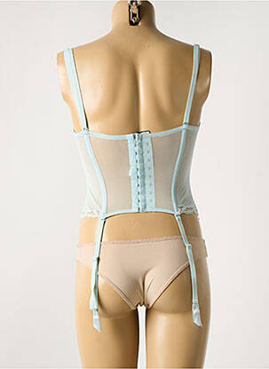 Corset haut soutien-gorge balconnet bleu CHRISTIES femme