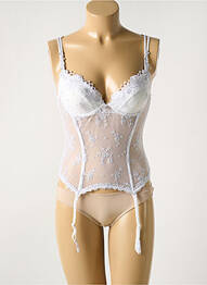 Corset légère et transparente blanc LISE CHARMEL femme