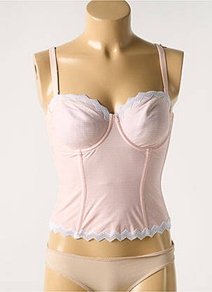 Corset haut soutien-gorge balconnet rose MARIE JO femme
