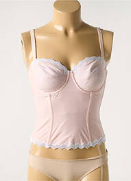Corset haut soutien-gorge balconnet rose MARIE JO femme