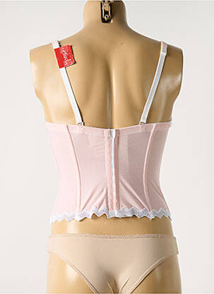 Corset haut soutien-gorge balconnet rose MARIE JO femme