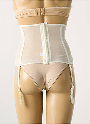 Guêpière/porte-jarretelle fermeture agrafe blanc LISE CHARMEL femme