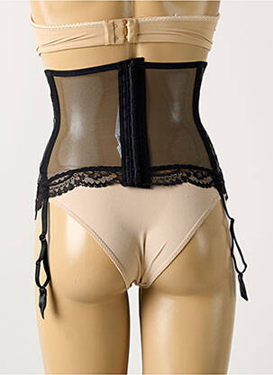 Guêpière/porte-jarretelle légère et transparente noir LISE CHARMEL femme