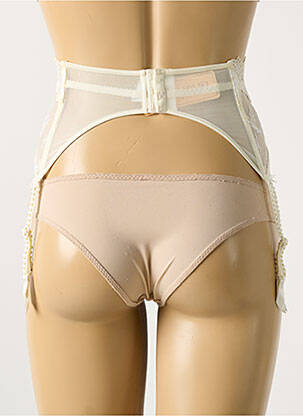 Guêpière/porte-jarretelle légère et transparente blanc LISE CHARMEL femme