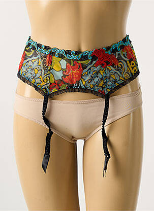 Guêpière/porte-jarretelle légère et transparente bleu LISE CHARMEL femme