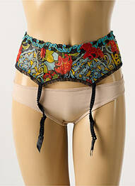 Guêpière/porte-jarretelle légère et transparente bleu LISE CHARMEL femme