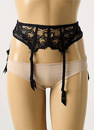 Guêpière/porte-jarretelle légère et transparente noir LISE CHARMEL femme