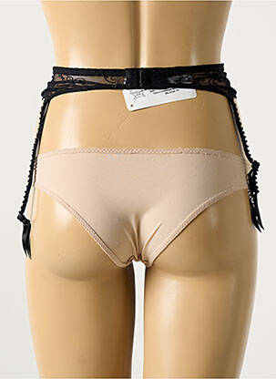 Guêpière/porte-jarretelle légère et transparente noir LISE CHARMEL femme