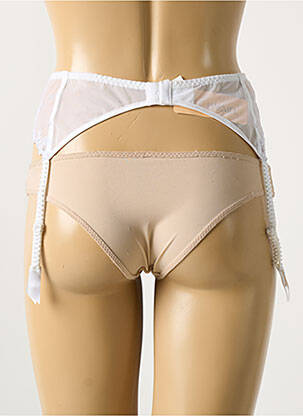 Guêpière/porte-jarretelle légère et transparente blanc LISE CHARMEL femme