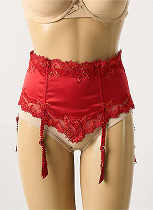 Guêpière/Porte-jarretelle rouge LISE CHARMEL pour femme