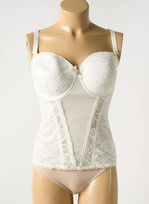 Corset tissage dentelle blanc EPRISE BY LISE CHARMEL femme