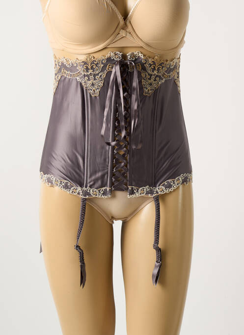 Guêpière/Porte-jarretelle gris LISE CHARMEL pour femme