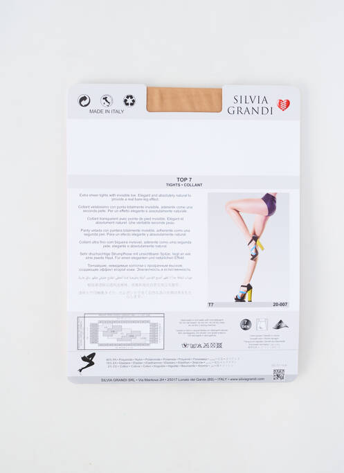 Collants chair SILVIA GRANDI pour femme