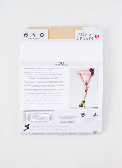 Collants chair SILVIA GRANDI pour femme