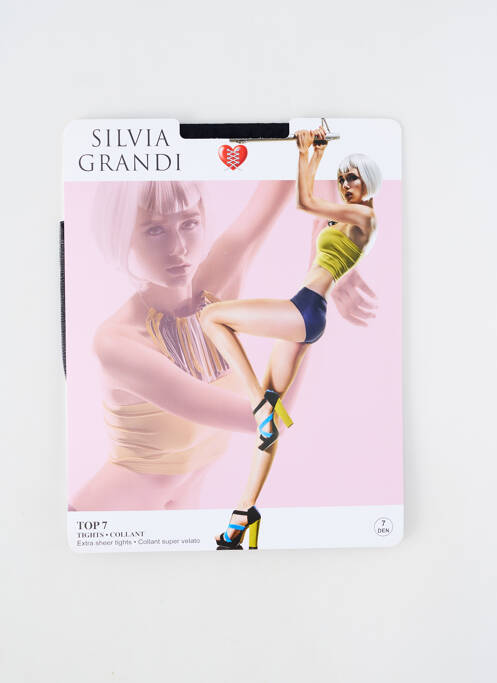 Collants noir SILVIA GRANDI pour femme