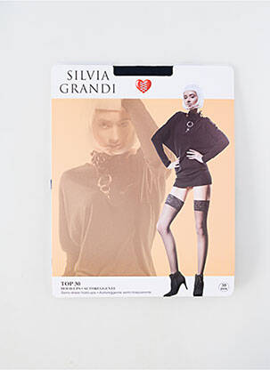 Bas stretch bleu SILVIA GRANDI femme