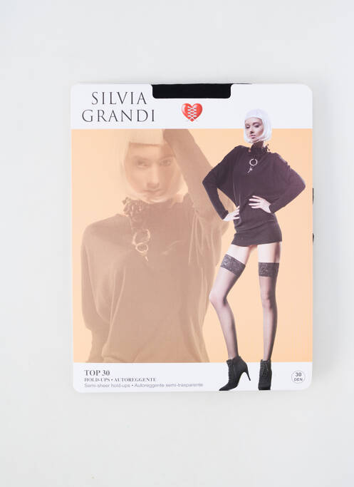 Bas noir SILVIA GRANDI pour femme